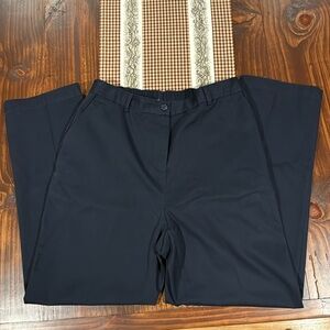 Land’s End High Rise Straight Leg Pants Navy Blue 10P